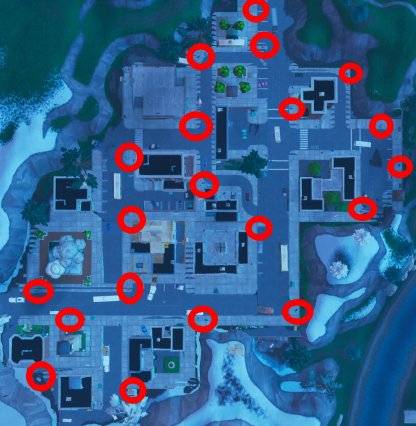 snowflake decorations tilted towers - all snowflake decorations fortnite