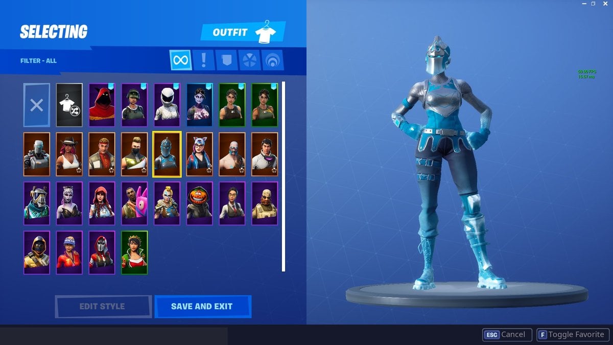 winter themed red knight skin frozen legends - fortnite cupid skin