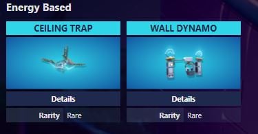 All Weapons Grenades Traps And Other Items Currently In The - fortnite ceiling zapper and wall dynamo traps