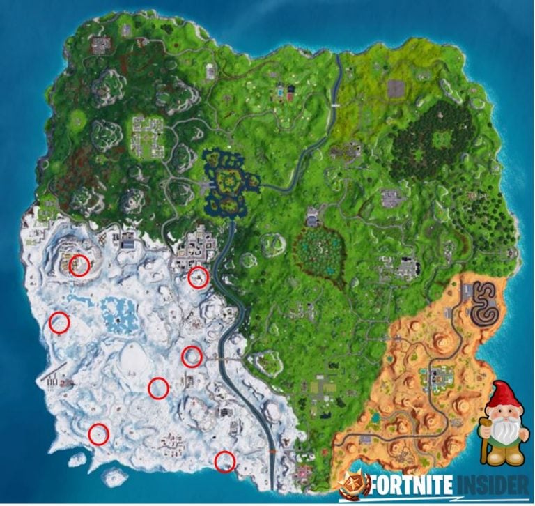 Fortnite Chilly Gnomes Locations for Season 7, Week 6 Challenges ...