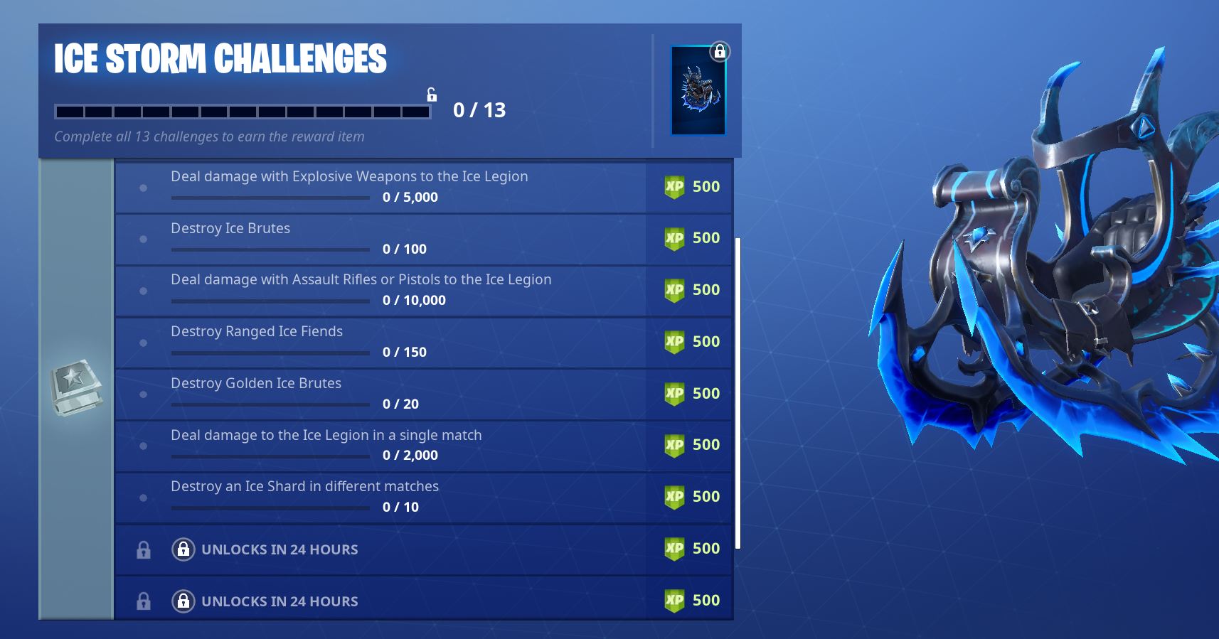 Fortnite Ice Storm Challenges - Day 4