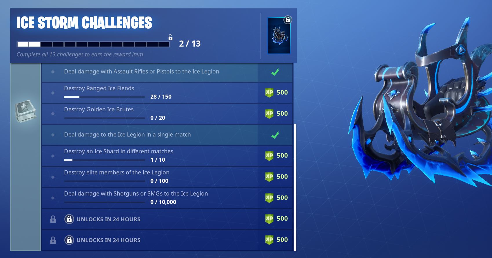 Fortnite Ice Storm Challenges - Day 5