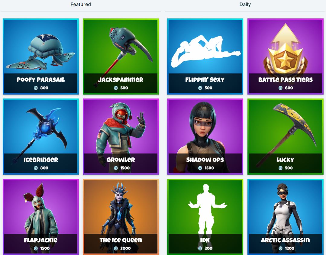 Fortnite Item Shop 22nd January All Skins And Cosmetics Fortnite Insider