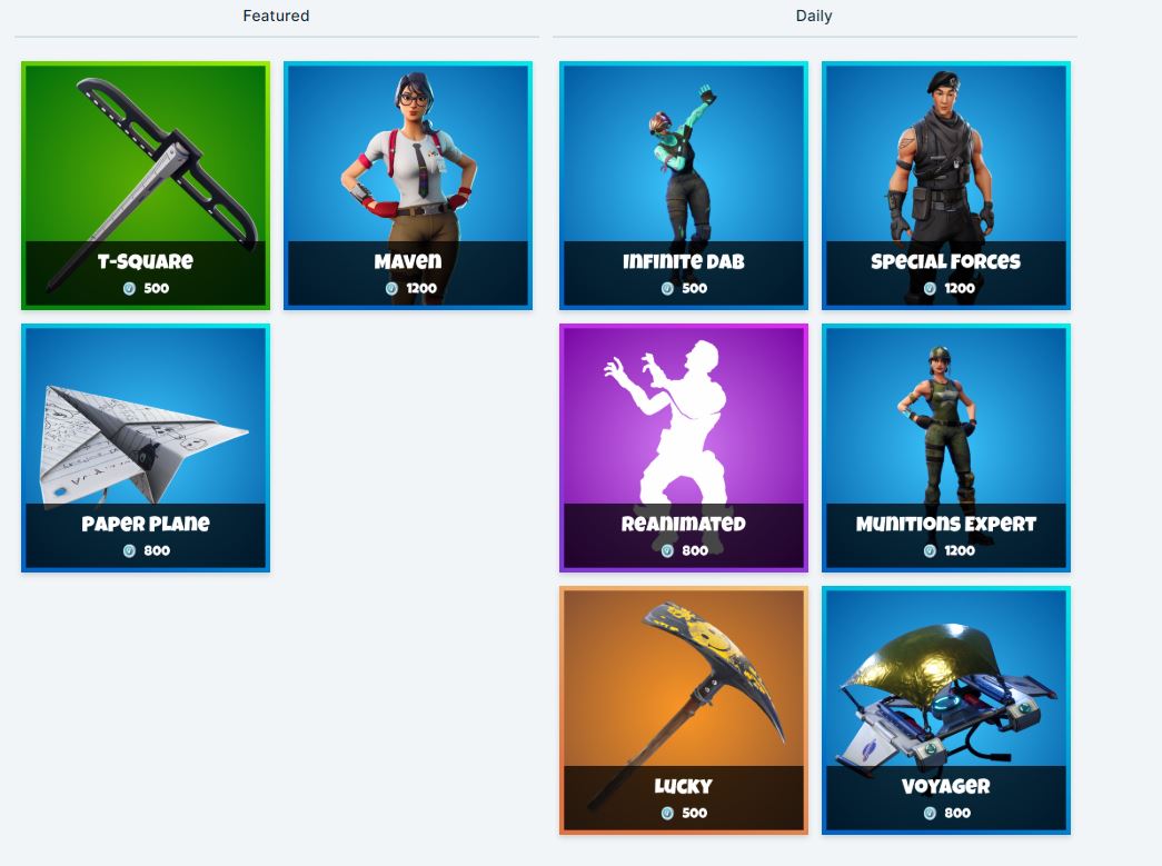 Fortnite Item Shop 6th January - All Fortnite Skins and Cosmetics