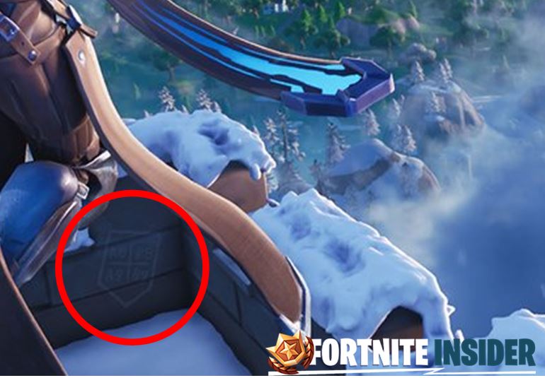 fortnite snowfall challenges week 8 hidden banner co ordinates - fortnite a8 a9 b8 b9