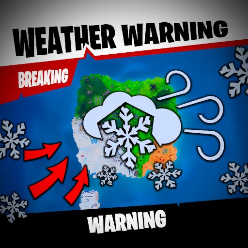 Fortnite Weather Warning Signs New Ice Storm Event Leaked - fortnite weather warning