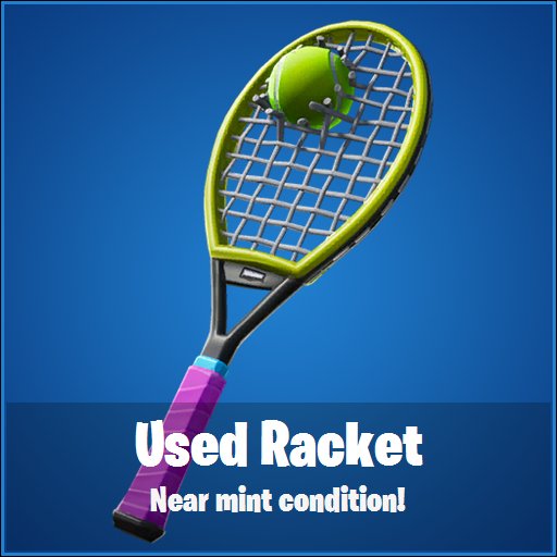 Used Racket Fortnite Back Bling
