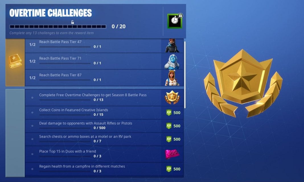 New Fortnite Overtime Challenges Have Been Unlocked - Fortnite Insider