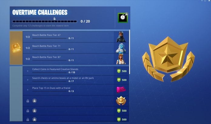 Fortnite Overtime Challenges & Rewards Now Available - Fortnite Insider