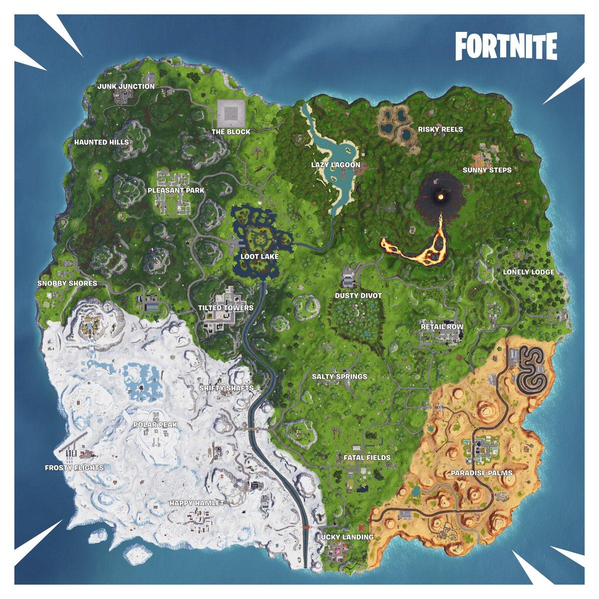 Fortnite Season 8 Map - Here are all the Changes 