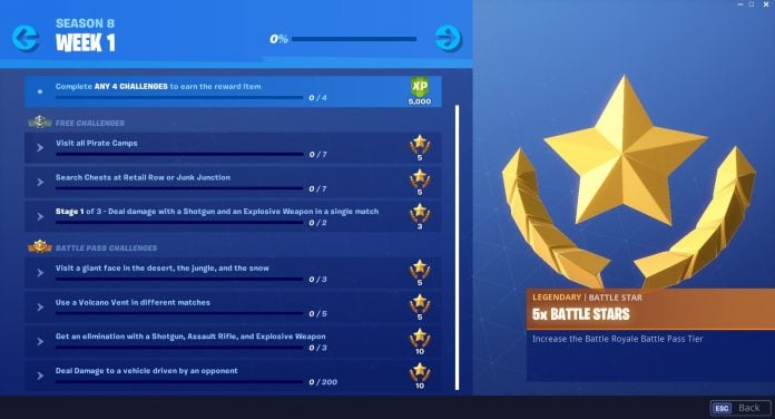 Fortnite Season 8, Week 1 Challenges - Fortnite Insider