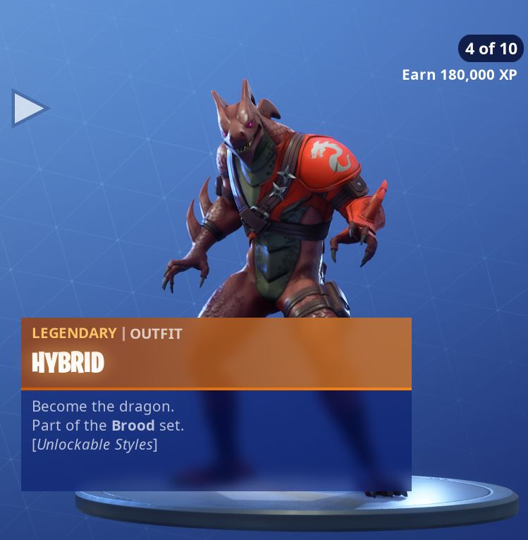 fortnite skin hybrid style 4 - 1st fortnite season 1 skins