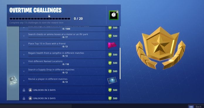 Three New Fortnite Overtime Challenges & Rewards Have Been Unlocked ...