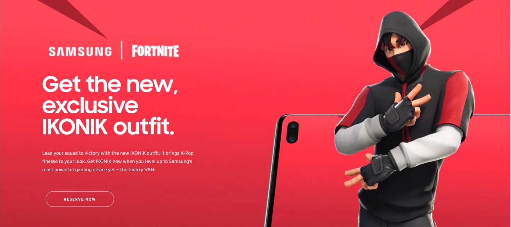 Fortnite x Samsung Collaboration - New Ikonik Exclusive ...