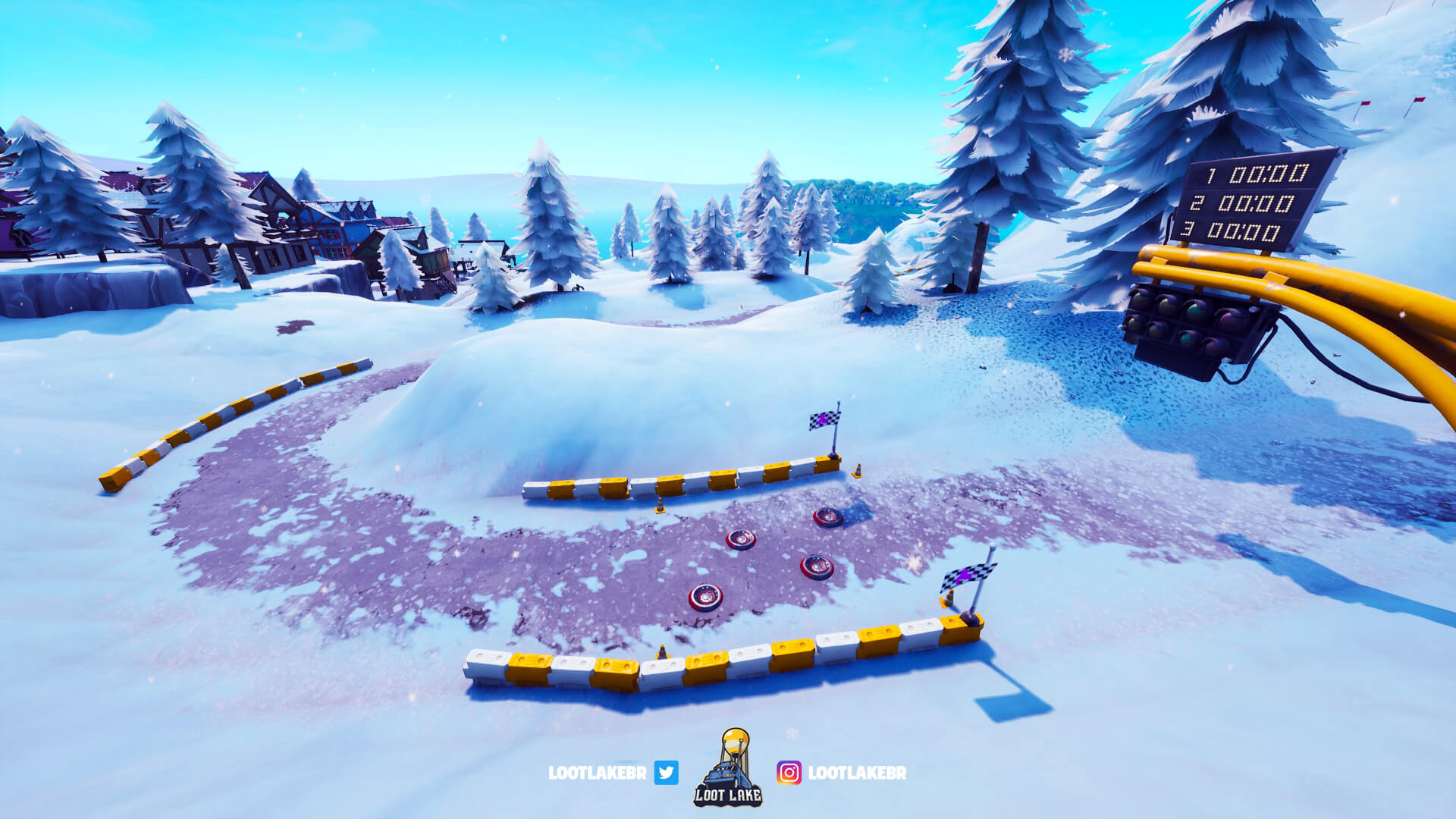 How To Complete The Fortnite Complete A Lap Of The Race Track In - happy hamelt baller racetrack