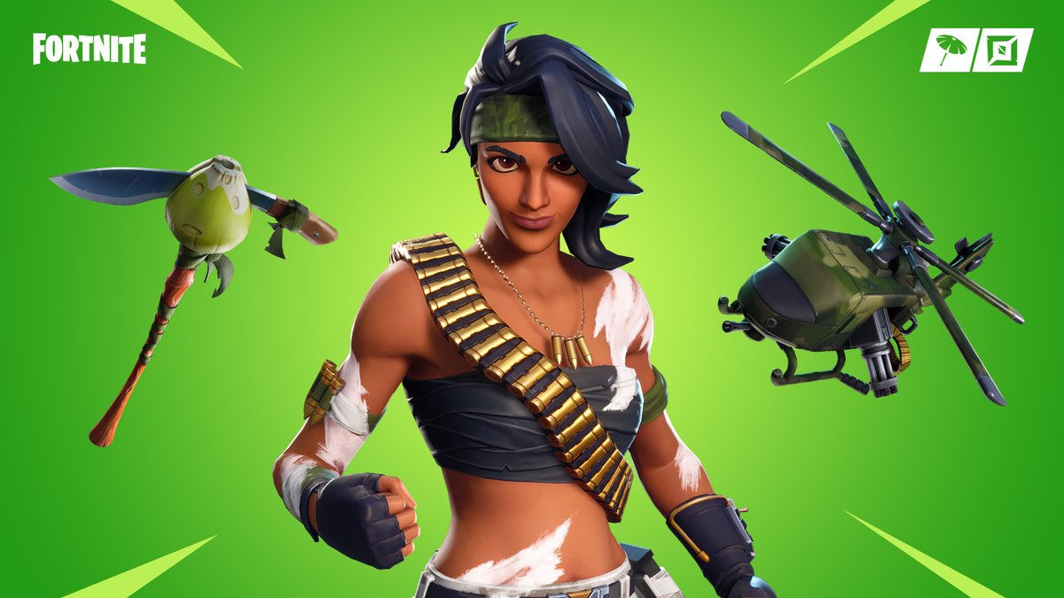 New Bandelette Skin Fortnite Fortnite Item Shop 10th March New Bandolette Fortnite Skin Machete Pickaxe Choppa Glider Fortnite Insider