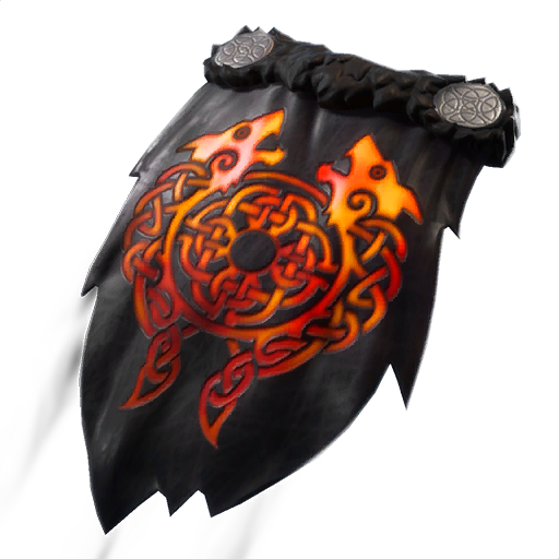 molten crested cape legendary back bling - schlachthund fortnite lava