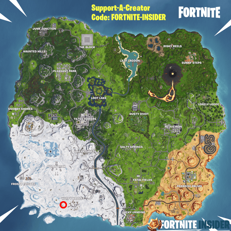 Fortnite Happy Hamlet Race Track Location