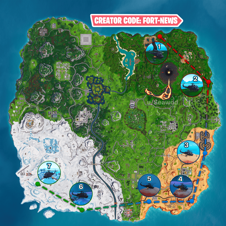 Fortnite Helicopter Locations-min