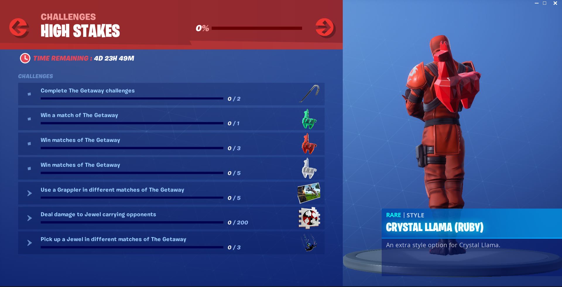 Fortnite High Stakes Challenges And Rewards Now Available Fortnite - high stakes fortnite challenges