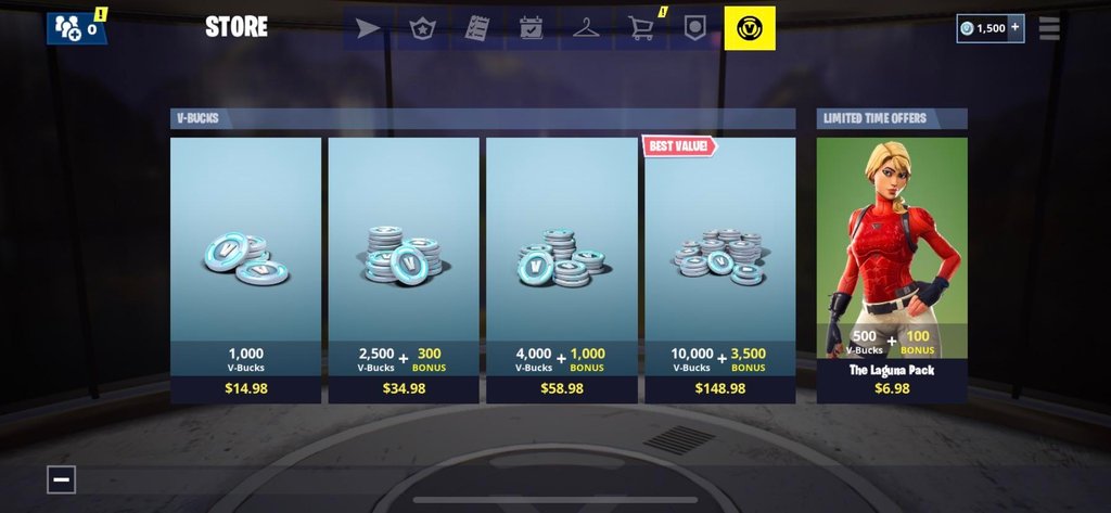 laguna pack on mobile - v bucks store season 8