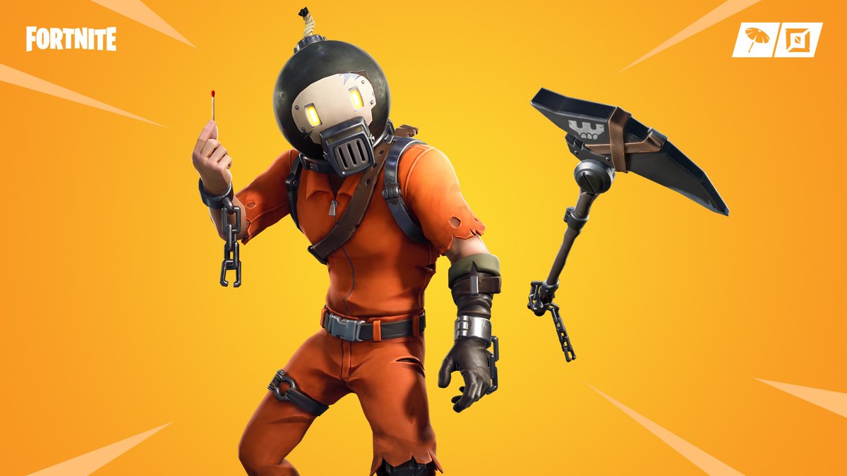 new splode fortnite skin and shrapnel pickaxe - new fortnite item shop april 25