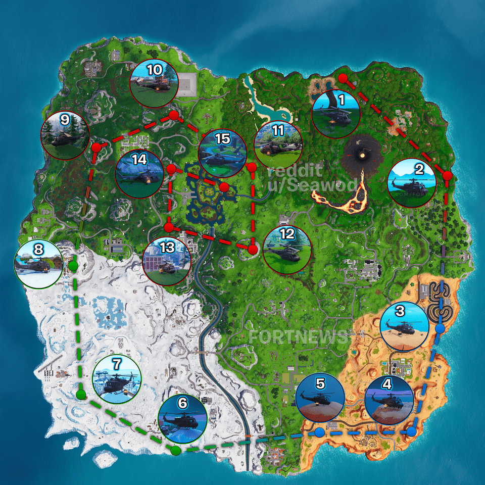 Fortnite Helicopter Map Location - 15