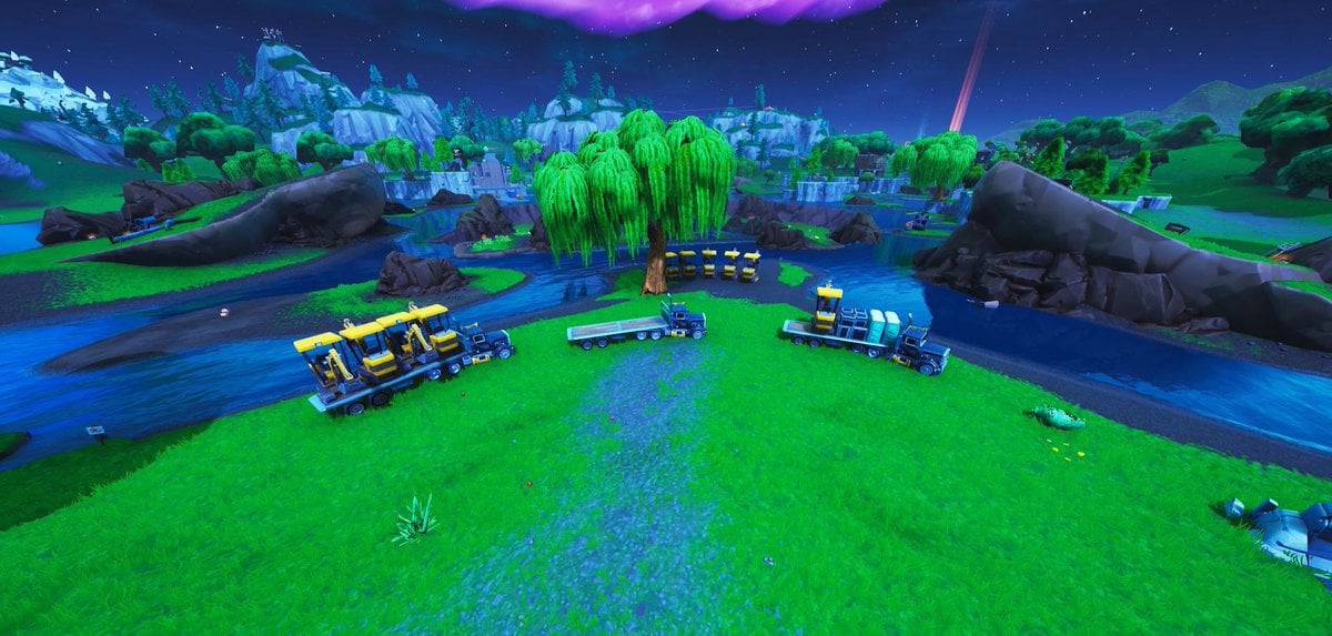 fortnite loot lake excavation site 2 via fnbrhq - site fortnite