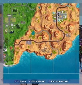 Fortnite Zooming into Map