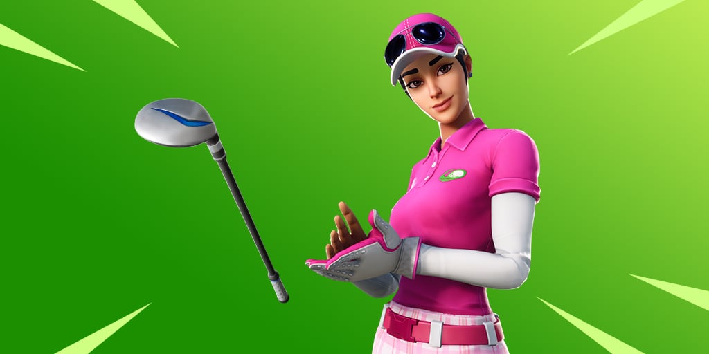 birdie outfit and driver pickaxe - skin de 800 v bucks fortnite