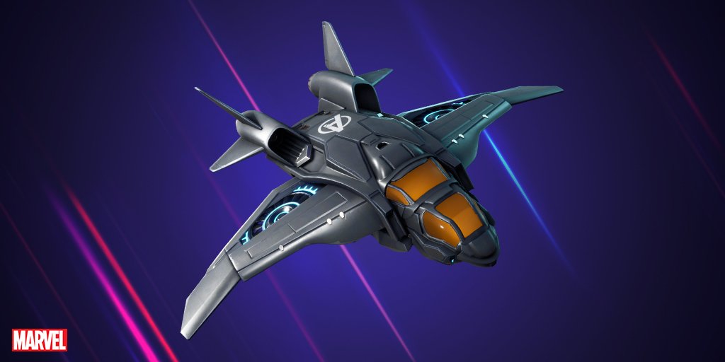 avengers quinjet glider - fortnite endgame skins star lord