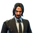 Damage Variant of leaked Fortnite X John Wick Leaked Skin