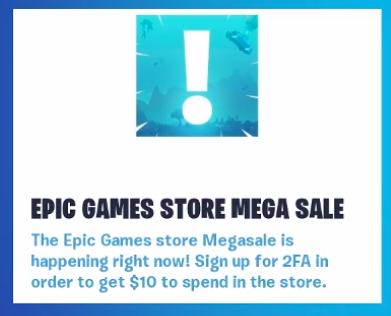 Epic Games Accidently Displayed Store Mega Sale For Fortnite 2fa Users Fortnite Insider