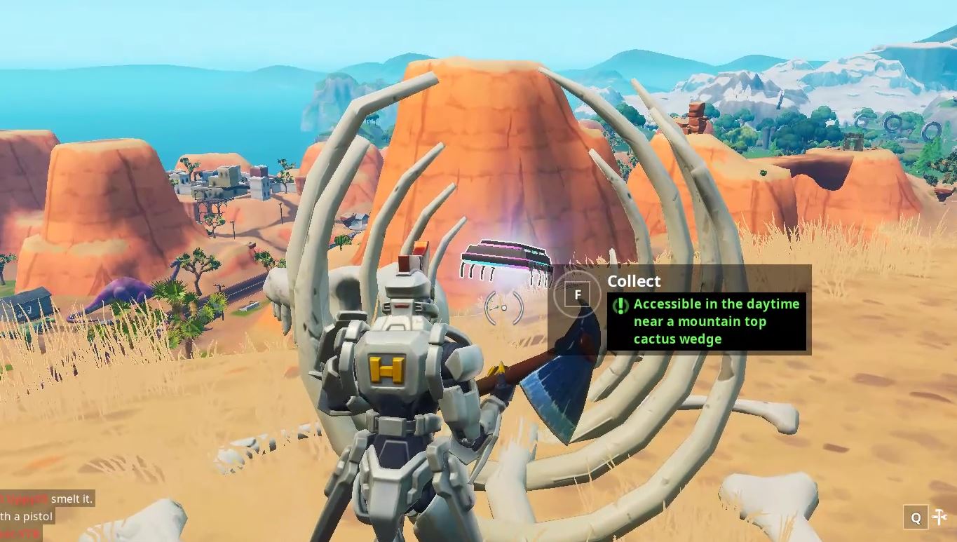 Fortnite Fortbyte 81 Location Accessible In The Daytime Near A Mountain Top Cactus Wedge Guide Fortnite Insider