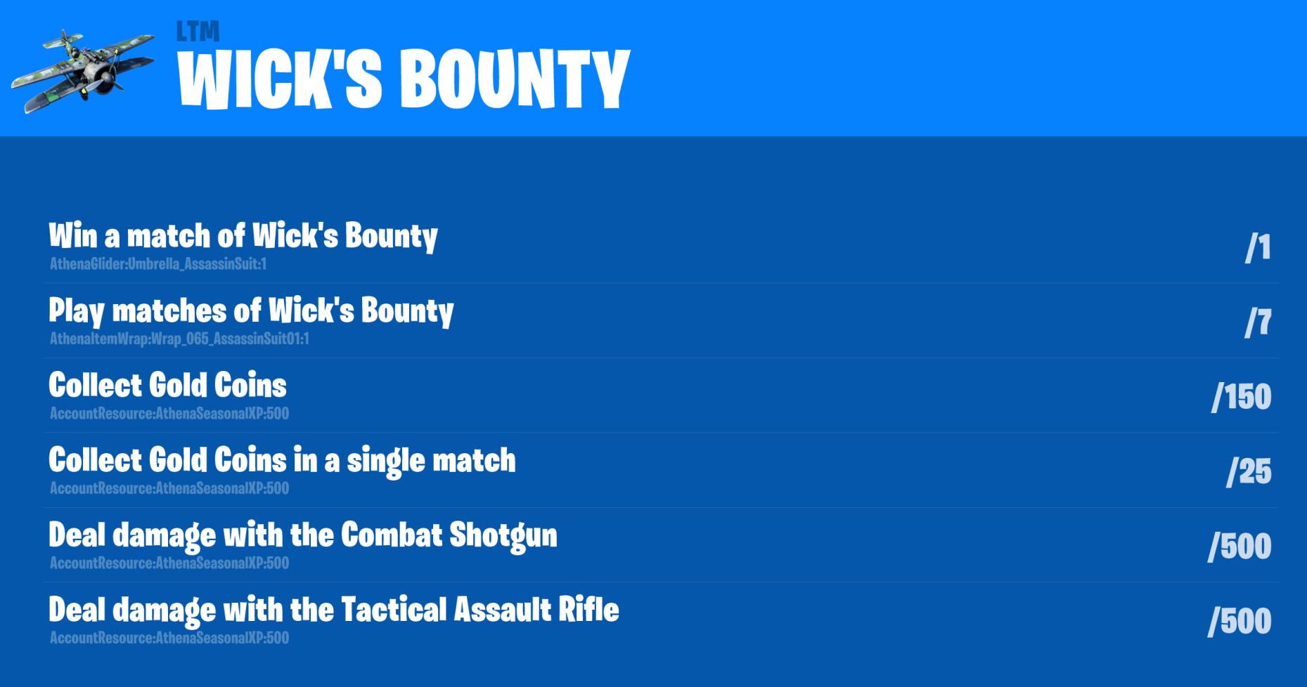 Fortnite John Wick Challenges