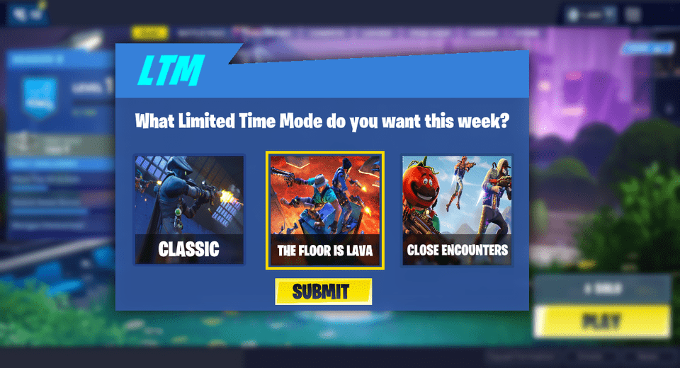 Fortnite LTM Voting Concept