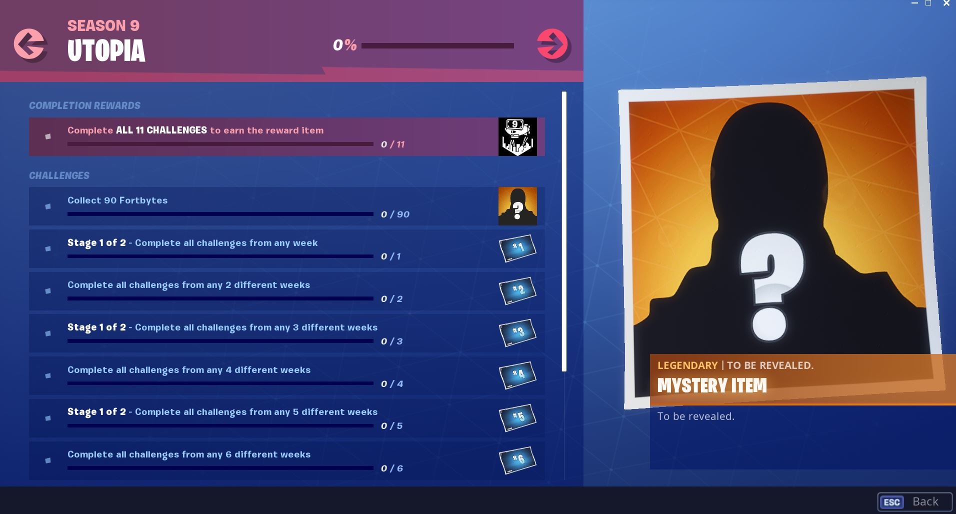 fortnite season 9 utopia challenges - season 9 fortnite utopia skin