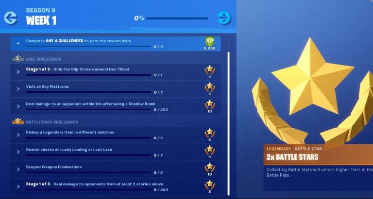 Fortnite Season 9, Week 1 Challenges - Fortnite Insider