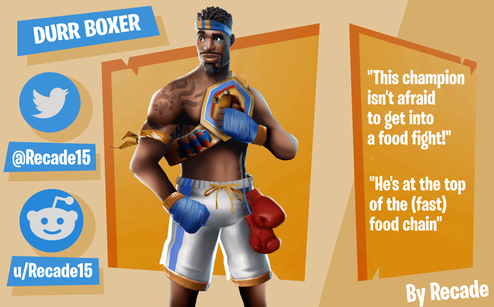 Fortnite Skin Concept - Durr Boxer Skin - Fortnite Insider