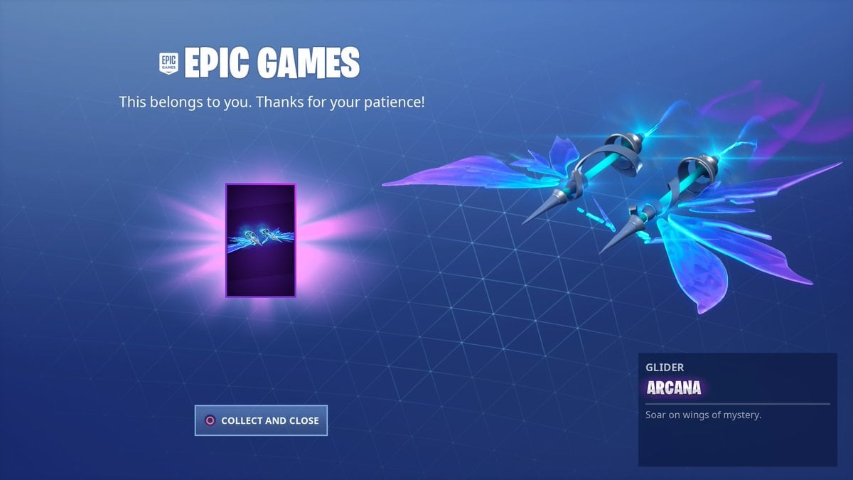 Free Fortnite Arcana Glider Now Being Sent Out To Players - 