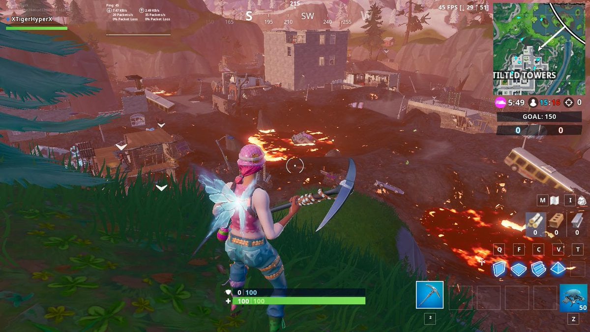 tilted towers destroyed - fortnite polar peak destroyed