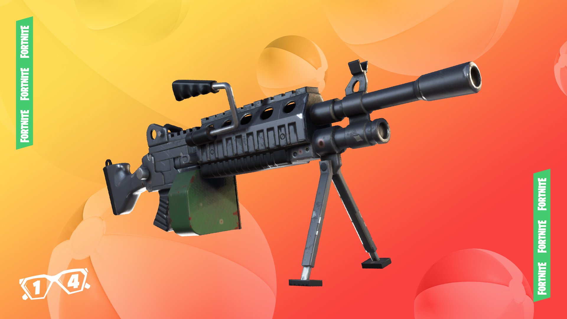 14 Days of Summer Fortnite Event Day 1 Light Machine Gun Unvaulted