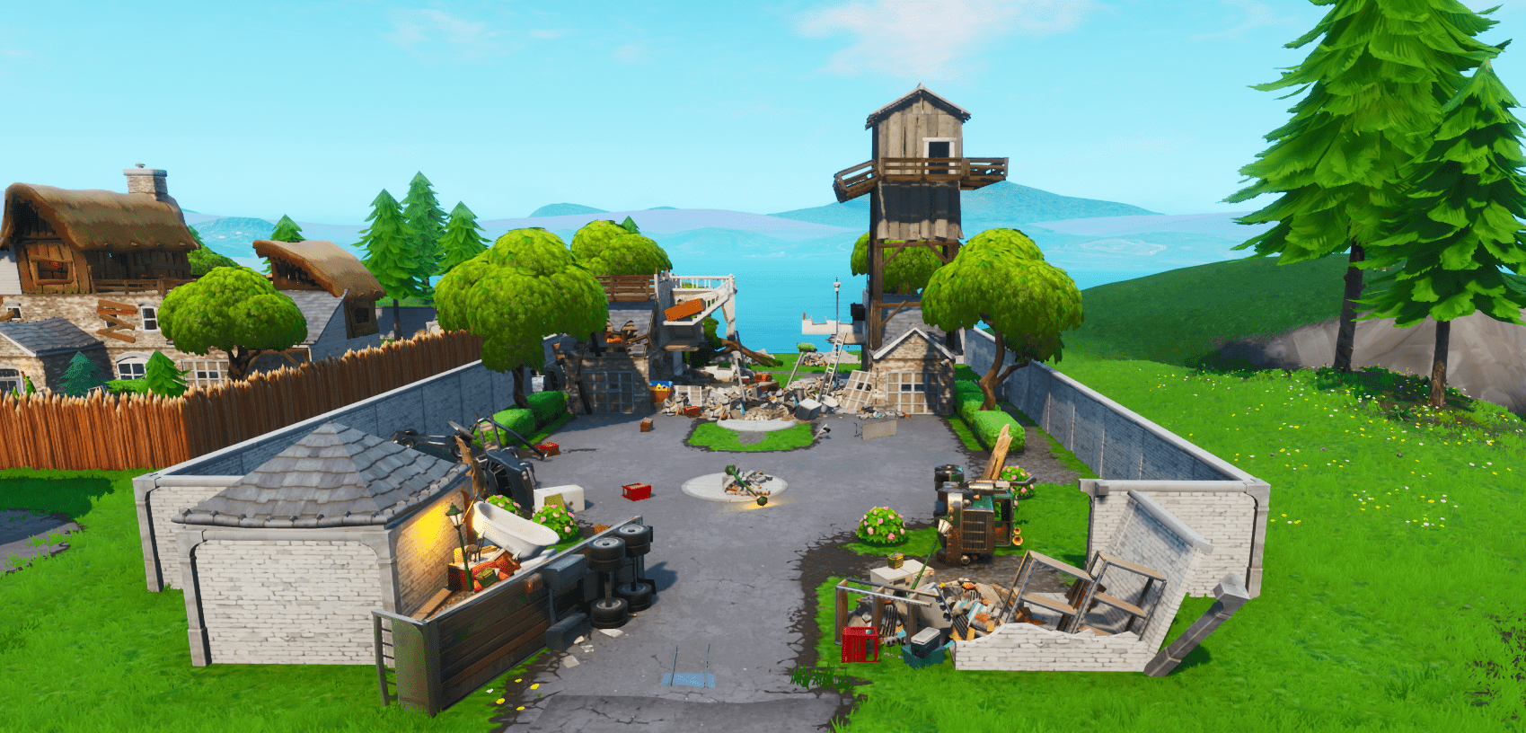 Fortnite v9.21 Map Changes - Last House in Snobby Shores Destroyed