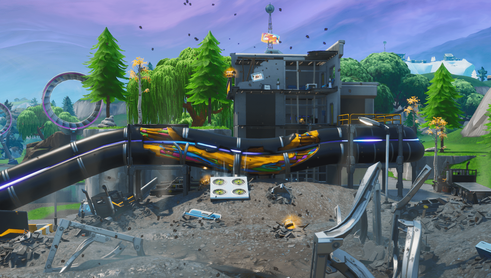 Fortnite Map Destruction All Fortnite Battle Royale Map Changes In The V9 30 Update Loot Lake Destroyed More Fortnite Insider