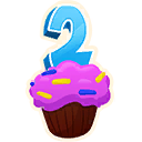 Fortnite's 2nd Birthday Reward - Cupcake Emoticon