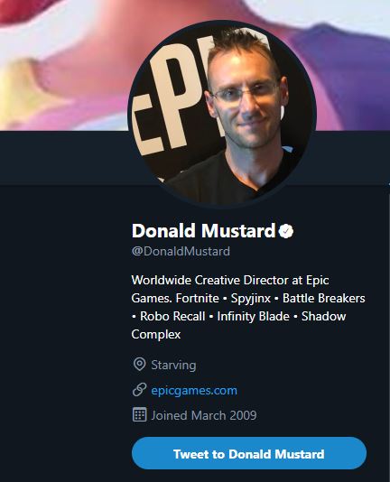 Donald Mustard Twitter Location