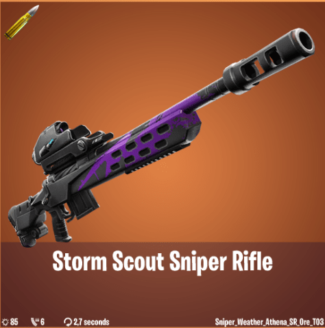 Fortnite Weapon Leak - Storm Scout Sniper Rifle Legendary