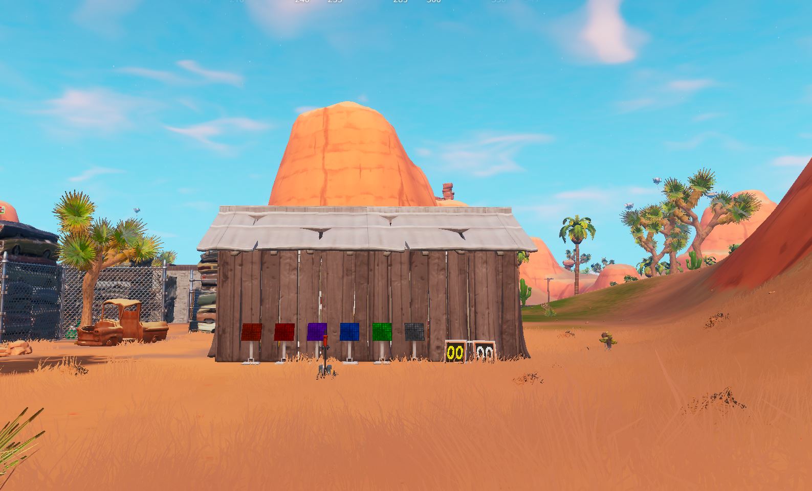 Fortnite Resolver Puzzle Desert Fortnite Fortbyte 28 Accessible By Solving The Pattern Match Puzzle Outside A Desert Junkyard Fortnite Insider