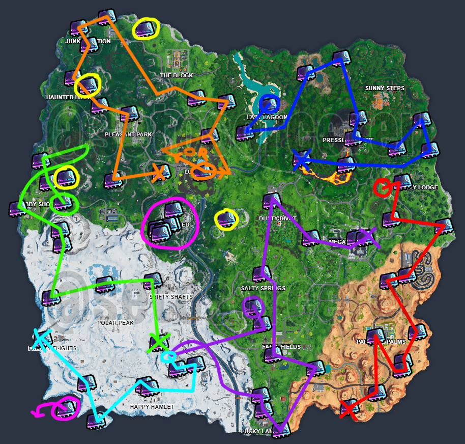 Quickest Way to Collect All Fortbytes in Fortnite - via u/Setosorcerer