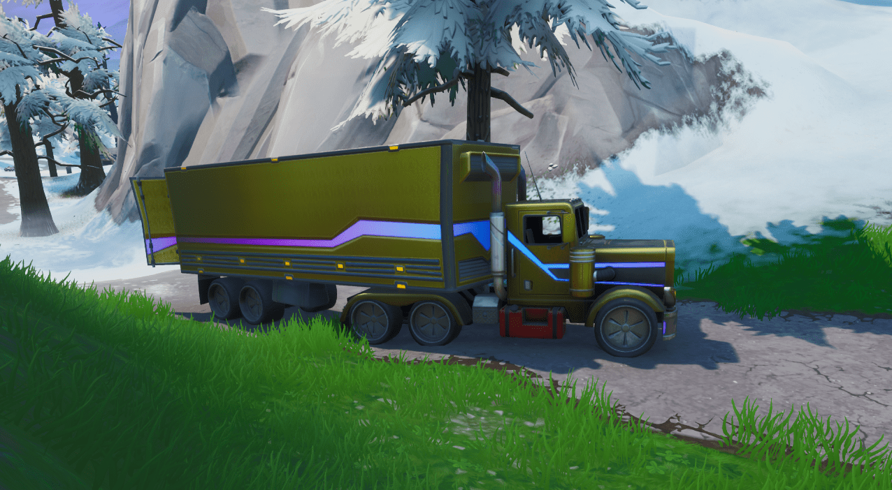 Fortnite Blockbuster Challenge - Flashy Gold Big Rig Location